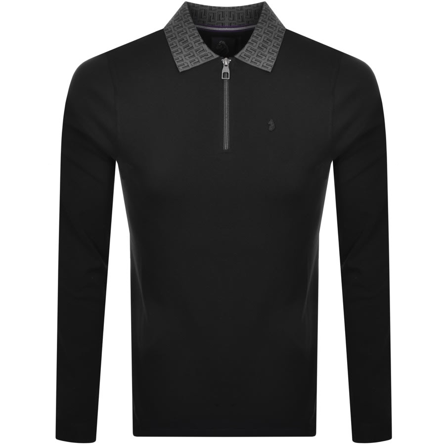 Alternative Image for ProductLuke 1977 Pollllo Long Sleeve Polo T Shirt Black1
